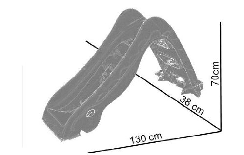 Outdoor Kinderrutsche TÜV und GS geprüft pink – blau - 4