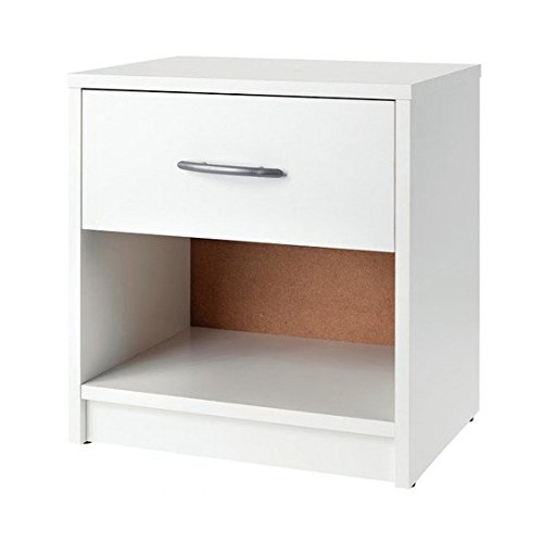 Avanti Trendstore - Mesita de Noche con cajón y balda en Compartimento Abierto
