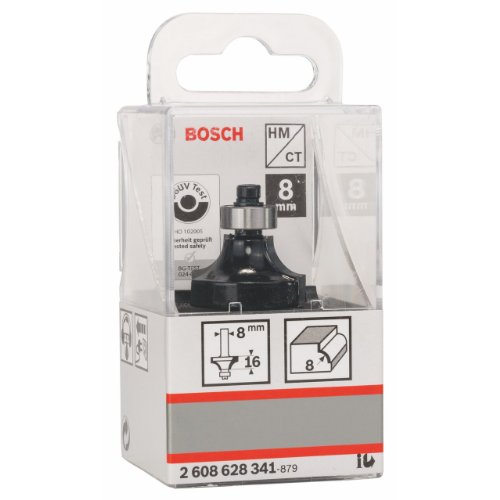 Bosch Zubehör 2608628341 Abrundfräser 8 mm, R1 8 mm, L 15,5 mm, G 53 mm - 3