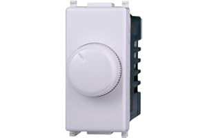 IXTRIMA Regulador regulador de perilla compatible plana para cargas resistivas 100W-1000W color blanco EV1301