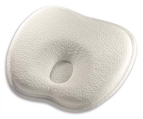 Baby-Kissen für eine natürlich schöne Kopfform – Luxura Active memory foam Baby-Kopfkissen aus hochwertigem Bambusstoff zur Vorbeugung eines Plattkopf / Verformung des Hinterkopfes - 2