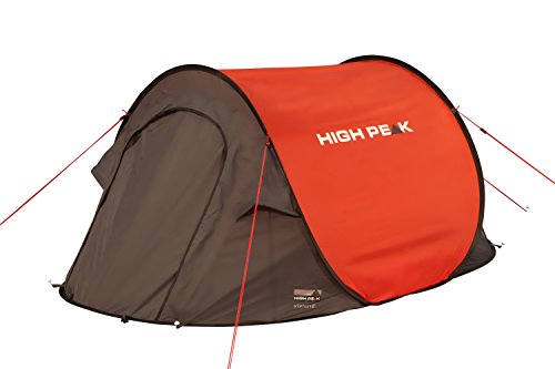 High Peak Pop Up Zelt Vision 2, Rot/Grau/Schwarz, 10107 - 