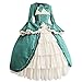 Produktbild RYTEJFES Ballkleid Mittelalter Kleid mit Trompetenärmel Party Kostüm Damen bodenlang Vintage Renaissance Costume Cosplay Gothic Court Patchwork Bow Kleid
