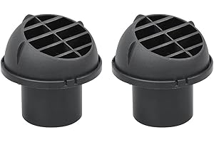 LSGGTIM Warmluftauslass 60mm, 2 Stück Standheizung Zubehör Luftauslass Abschließbarer Drehbarer ABS-Kunststoff Luftauslass Pilzkopf Universal Standheizung Luftauslass 42mm 60mm 75mm für Auto Bus Wohnmobil