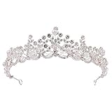 Tiara de diamantes de imitación flexible, adecuada para la mayoría del tamaño de la cabeza de las mujeres.