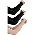 PURSUE FASHION Unisex Full Arm Fingerless Sleeves Gloves for UV, Dust, Summer, UV Sun Protection Arm Sleeves for Men & Women, Protection Arm Sleeves