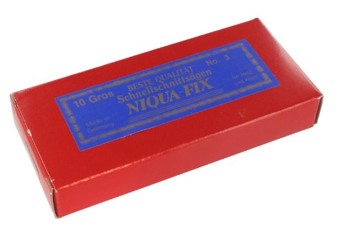 Laubsägeblätter NIQUA FIX BLAU Holzlaubsägeblätter Nr: 3 Abmessung 0,34 mm x 0,80 mm Dutzend - 2