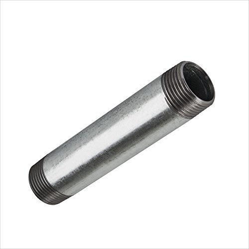 Stabilo-Sanitaer Rohrdoppelnippel 1/ 2 Zoll 21,3 x 500 mm DN15 Rohrnippel verzinkt Langnippel Gewindenippel Doppelnippel Nippel Gewinderohr - 3