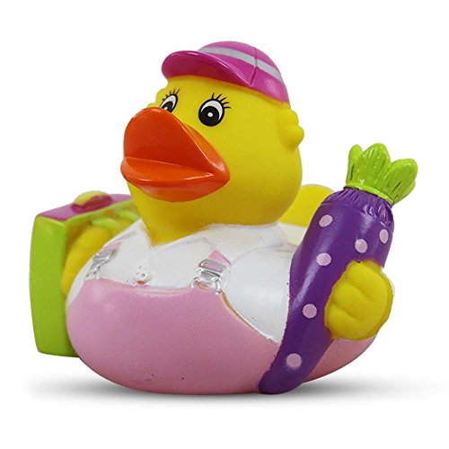 HC-Handel 921697 Vinyl Badeente ABC-Schütze Schüler Gummiente 8 cm