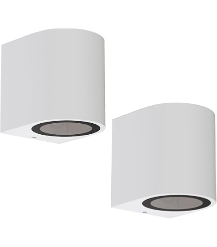 2 Appliques Murales LED SEGIN - Extérieur IP54, 6.3W 630lm Blanc Froid - Escalier, Terrasse