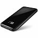 Produktbild Todamay Powerbank 15000mAh Tragbares Ladegerät Spiegelfläche LCD Digitaler Bildschirm Externe Batterien mit 2.1A Type-C & Micro Dual Input, 2.4A Output für iPhone, Android, und Mehr, Schwarz