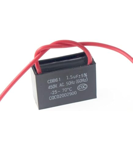 2 Condensatori CBB61 3uF 450V AC - Per Ventilatori, Condizionatori, Motori Elettrici - 50/60Hz