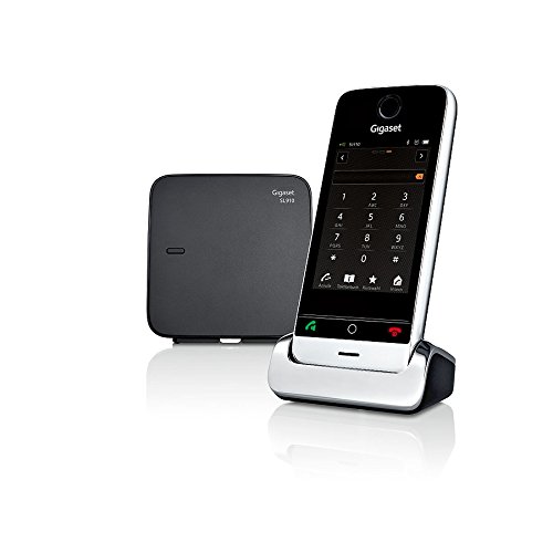 Gigaset SL910 Telefon - Schnurlostelefon / Mobilteil - mit Farbdisplay / Design Telefon / schnurloses Telefon - Freisprechen - schwarz