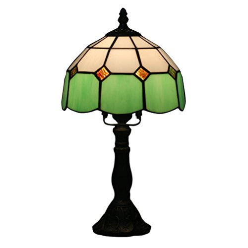 Preisvergleich Produktbild Fabakira Pastorale antike Luxus Tiffany Tischleuchte Glas Schlafzimmer Licht