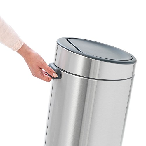 Brabantia 115462 Touch Bin New mit herausnehmbaren Kunststoffeinsatz, 30 L, Edelstahl, matt steel fingerprint proof, 32.8 x 32.8 cm - 7