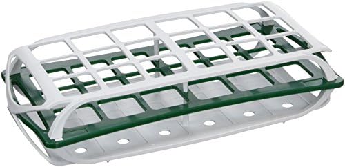 Camlab Plastics RTP/7032-G 3-Tier Rack for 30 mm Tubes, Green
