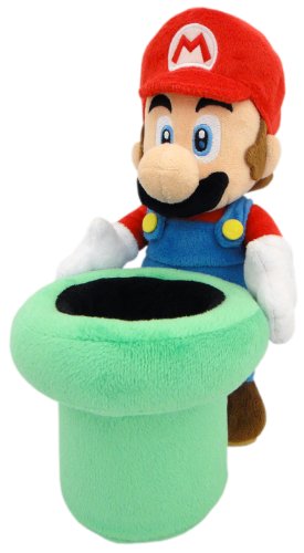 Preisvergleich Produktbild Nintendo Plüschfigur Mario mit Röhre (25cm)