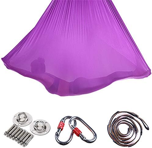 HLDUYIN Trapeze Swing Sling Aerial Yoga Hammock, Tennis Trainer Swivel Beginners Workout Mount Strap Swings Accessories