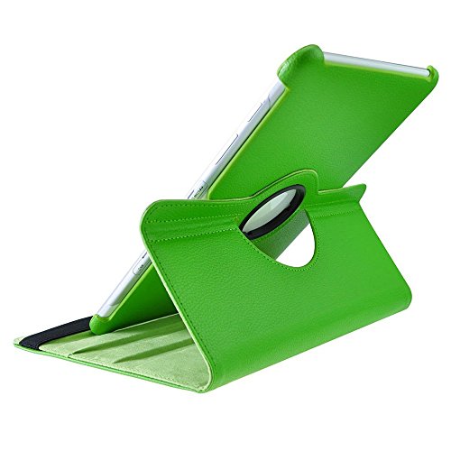 COOVY® 360° ROTATION COVER FÜR SAMSUNG GALAXY TAB 10.1 N GT-P7500 GT-P7501 GT-P7510 GT-P7511, TAB 2 10.1 GT-P5100 GT-P5110 SMART HÜLLE TASCHE ETUI CASE SCHUTZ STÄNDER Farbe grün - 3