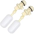ALLRI 1/2" Float Valve, Shut Off Plastic Water Float Valve for Stable Water Float Ball Valve Horse Cattle Goat Sheep Pig Dog Farm Supplies 2 Pack