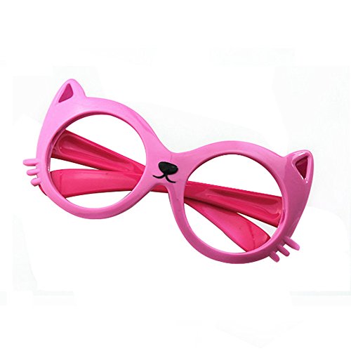 Keysui Childrens Kids Girls Stylish Cat Style glasses Shades No lens