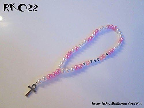 Rosary with Names, Baby Shower Gift – Birthday or Christening or Christmas Gift For Baby, Children, Adults, Boy, Girl, Storwei