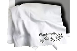 ‎FLASHWOIFE Flashwoife, extra feines Micro-Faser (Nano-Faser) Reinigungstuch, RT30W - 3X, Microfaser Putztuch 30x30 cm, weiß