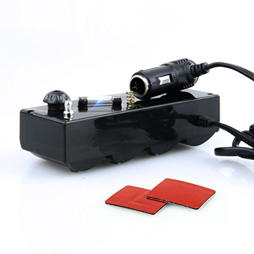 KFZ 12V/24V Auto Verteiler 5 Fach – 3x Zigarettenanzünder Adapter mit 2x USB Ladegerät 120W + Kabel 2in1 microUSB/Lightning für Handy Smartphone GPS Navigation – Ladesteckdosen LED - 7