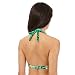 Butterfly By Matthew Williamson Womens Green And Gold Leaf Print Bikini Top 32B