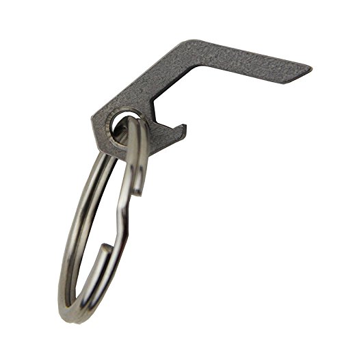 Titan Legierung Flaschenöffner EDC Survival Pocket Schlüsselanhänger Multi Tool Camping Outdoor - 5