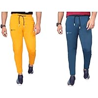 Deepa Fashion Men's Solid Trackpants Combo (Pack of 2)
