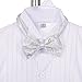 Dressy Daisy Baby Boys' 5 Pcs Set Jacquard Cummerbund Formal Tuxedo Suits With Tail Wedding Pageboy Outfits Size 12-18 Months White