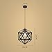 Produktbild LighSCH Pendellampe Kronleuchter Vintage Retro Nordic Industrial Air Bügeleisen Art Kreativ Loft Black Diamond 35 * 35cm Restaurant Dekoration
