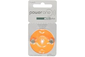VARTA POWERONE PowerOne ACCU 13 Lot de 2 Piles Rechargeables pour appareils auditifs