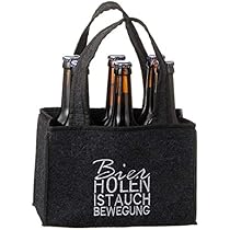 Novaliv Lot De 2 Porte-bouteilles - 6 Bouteilles - Porte-bière - En Feutre - Pour Homme - 22,5 X 15 X 14 Cm (L X L X H