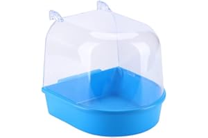 N-K Bird Bath Bathtub Bath Box Bird Cleaning Tool Cage Wholesale Shower Transparent Tub Hanging Accessories Bath Parrot Plastic Nice Design