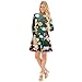 Produktbild Katylen-girl cloth Printed Christmas Dress Weihnachten Damen Wear Christmas Performance Kostüm, a, XXL