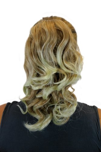 WIG ME UP JL-3023-27T613 Haarteil/Zopf gewellt halblang (35 cm) 1 Steckkamm + Gummizug Blondmix - 2