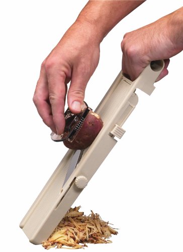 Kitchen Craft Professionelle Japanische Mandoline, mit drei Klingen und Sicherheitsschieber - 2