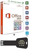 MS Office 2019 Professional Plus USB Stick - 32 / 64 Bit - Lizenz Key - Produktschlüssel - 1 Aktivierung / 1 PC + Anleitung von U-S-B Unleashed-Shop-Bolt®