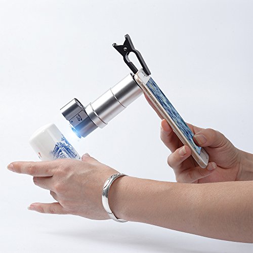 APEXEL 200X optisches Zoom Mikroskop Lupe mit Universal Clip fÃ¼r iPhone 7/6/6/6s plus Samsung Galaxy S7/S7 Edge S6/S6 Edge und die meisten Android Smartphone