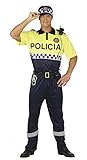 disfraz hombre policia Excelente calidad Guirca- Disfraz adulto policía local, Talla 52-54 (88191.0)