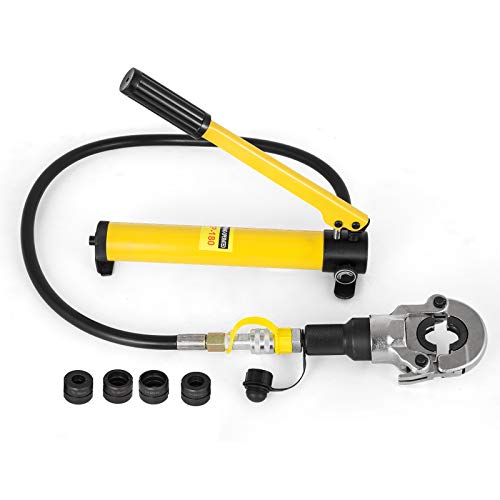 SucceBuy Pince Hydraulique Manuel Coffret de Outil à Main de Sertissage Presse à Sertir Hydraulique (TH16-32)
