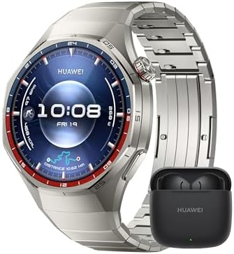 HUAWEI WATCH GT 6 Pro Titanio + FreeBuds SE 3 Nero, Smartwatch, Display AMOLED da 1,47 pollici, Fino a 21 giorni, Ciclismo di Livello Pro, Oltre 100 Modalità Sportive, iOS e Android, Analisi ECG