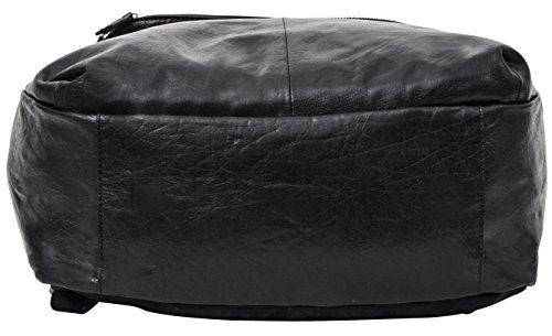 Gusti Leder studio „Neal“ Laptoprucksack Rucksack Lederrucksack Laptop-Rucksack 15″ Apple MacBook 15 Zoll Klassiker Allrounder Büffelleder Echt Leder Vintage Schwarz 2M52-20-6 - 9