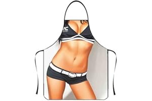 ASGENS Drôle Tablier Grill Barbecue Tablier pour Hommes,Tabliers de Barbecue de Chef de Cuisine Cadeau D'anniversaire de Noël pour Mari, Femme, Papa, Maman, Amis