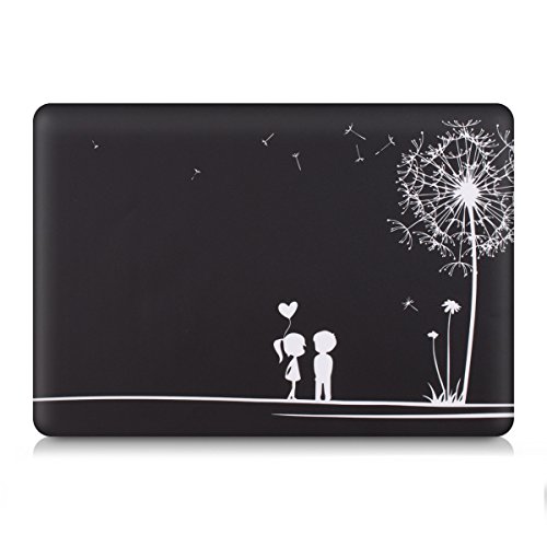 kwmobile Aufkleber Sticker für Apple MacBook Pro Retina 13" (ab Ende 2012) Skin Folie Voderseite Decal Pusteblume Love Design