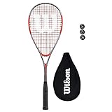 Wilson Impact Raquetas Squash + bolas de 3 Calabaza
