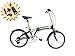 Produktbild 20" Zoll Alu Klapp Rad Falt Fahrrad Folding Bike SHIMANO 7 Gang StVZO schwarz grünes Dekor