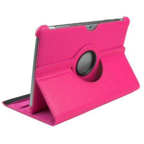 3in1 SET 360° Edle Schutztasche für Samsung Galaxy Tab 2 10.1 P5100 P5110 + Folie + Pen Tasche Etui Hülle (Pink) - 3